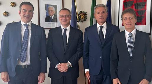 Il presidente Bonomi ha fatto visita al Porto di Gioia Tauro