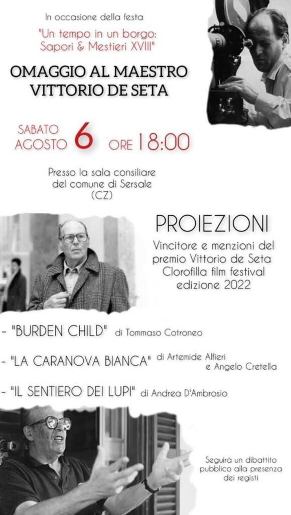 Legambiente omaggia Vittorio De Seta al Magna Graecia Film Festival