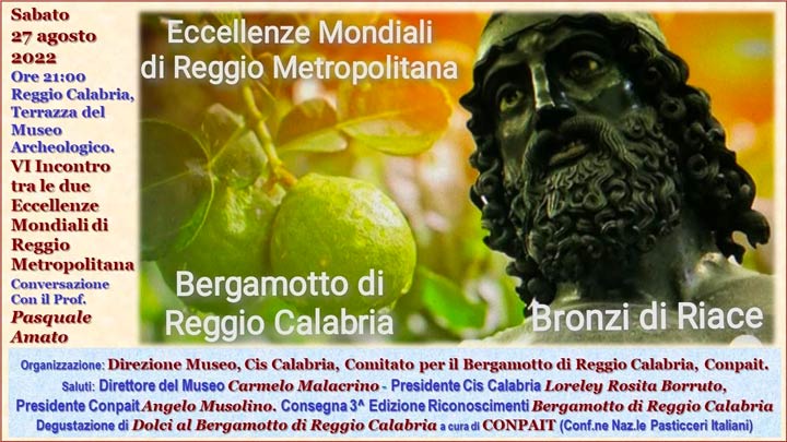REGGIO - L'incontro su "il Bergamotto di Reggio e i Bronzi di Riace"