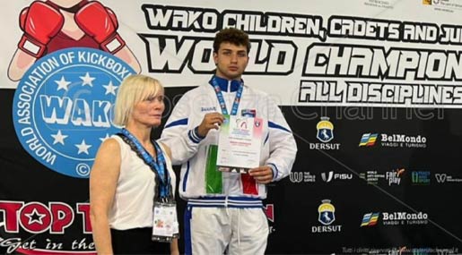 Kickboxing, Luciano Maria Brunetti ai vertici della classifica mondiale