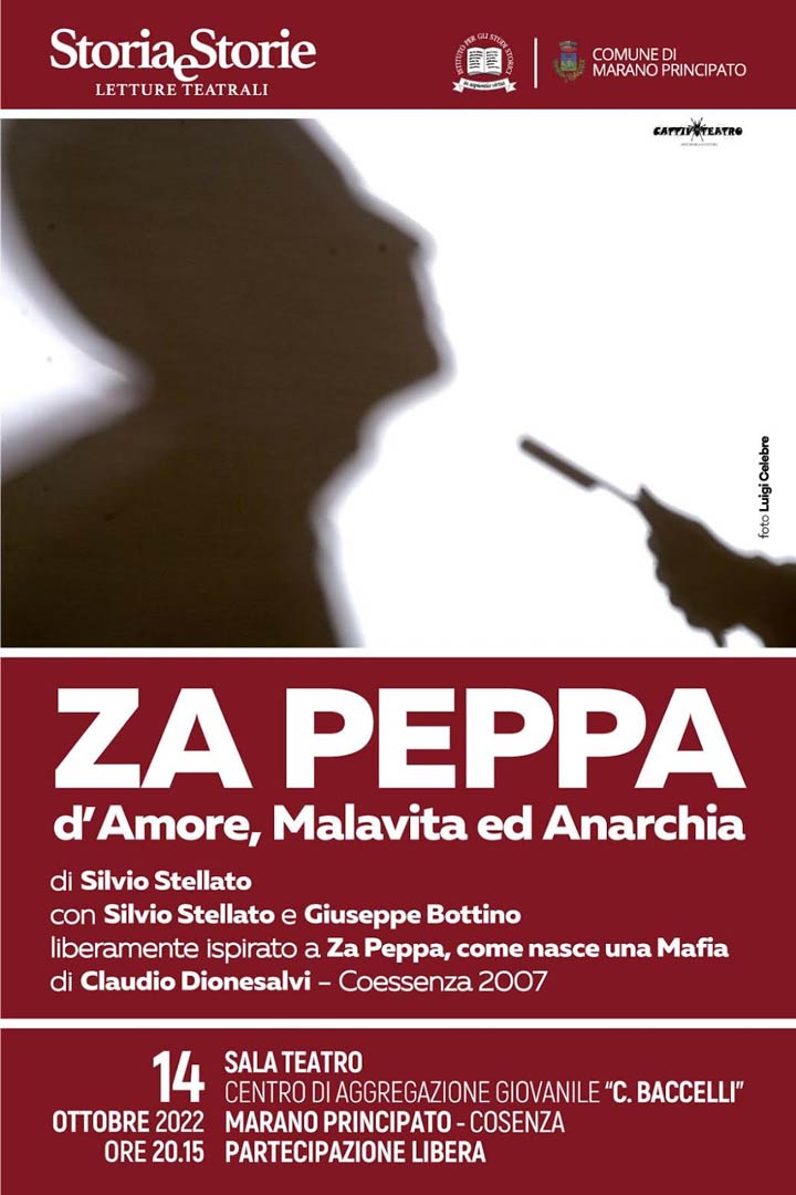 Venerdì in scena "Za Peppa, d'Amore, Malavita e Anarchia"