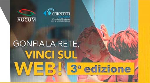 Il Corecom Calabria lancia la terza edizione di "Gonfia la Rete, Vinci sul web"