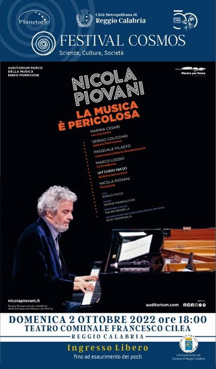 Cosmos, al Cilea il concerto del Maestro Nicola Piovani