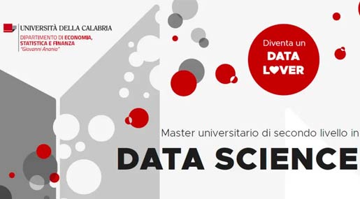 Aperte le iscrizioni per il Master in Data Science all'Università della Calabria