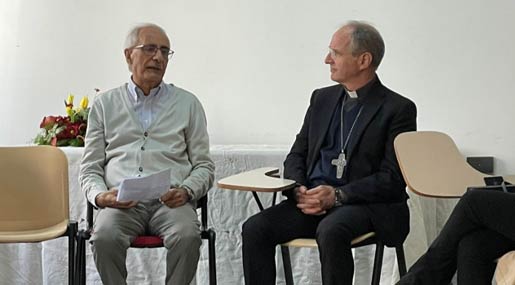 Il Vescovo Fortunato Morrone ha incontrato i volontari del Servizio Civile di Agape
