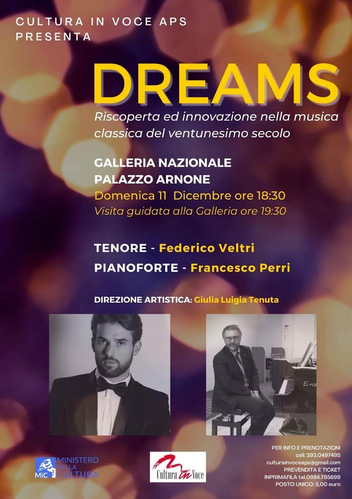 COSENZA - Domenica lo spettacolo "Dreams - Riscoperta d innovazione nella musica classica del ventunesimo secolo"