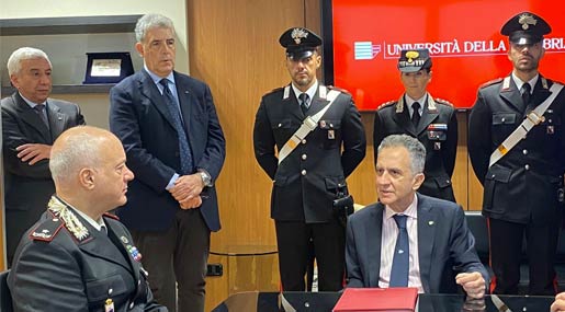 Accordo tra Unical e Carabinieri per unire le forze per la tutela del mare