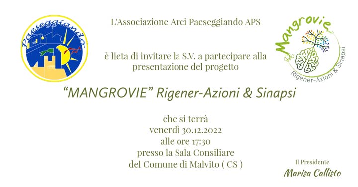 Venerdì Arci Paeseggiando presenta il progetto "Mangrovie – RigenerAzioni e Sinapsi"