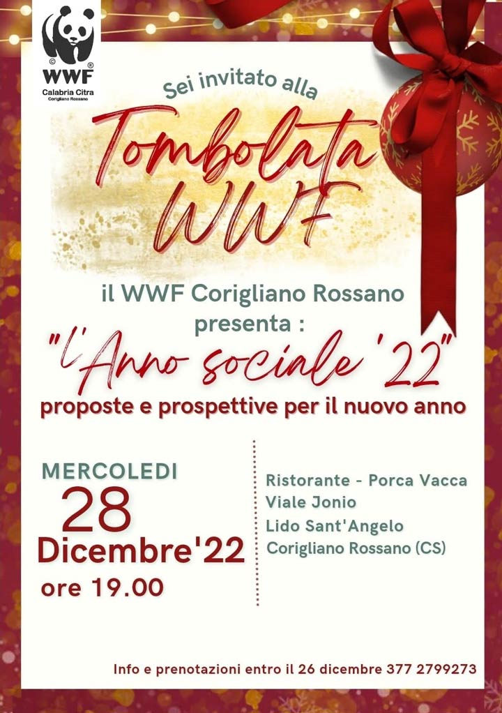 La tombolata del WWF Corigliano Rossano Calabria Citra