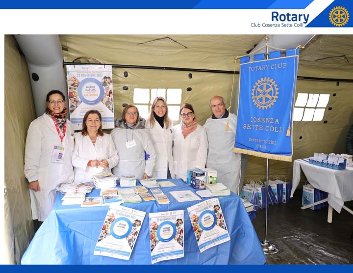 Successo a Cosenza per la Giornata di screening sul diabete promosso dal Rotary Club Sette Colli