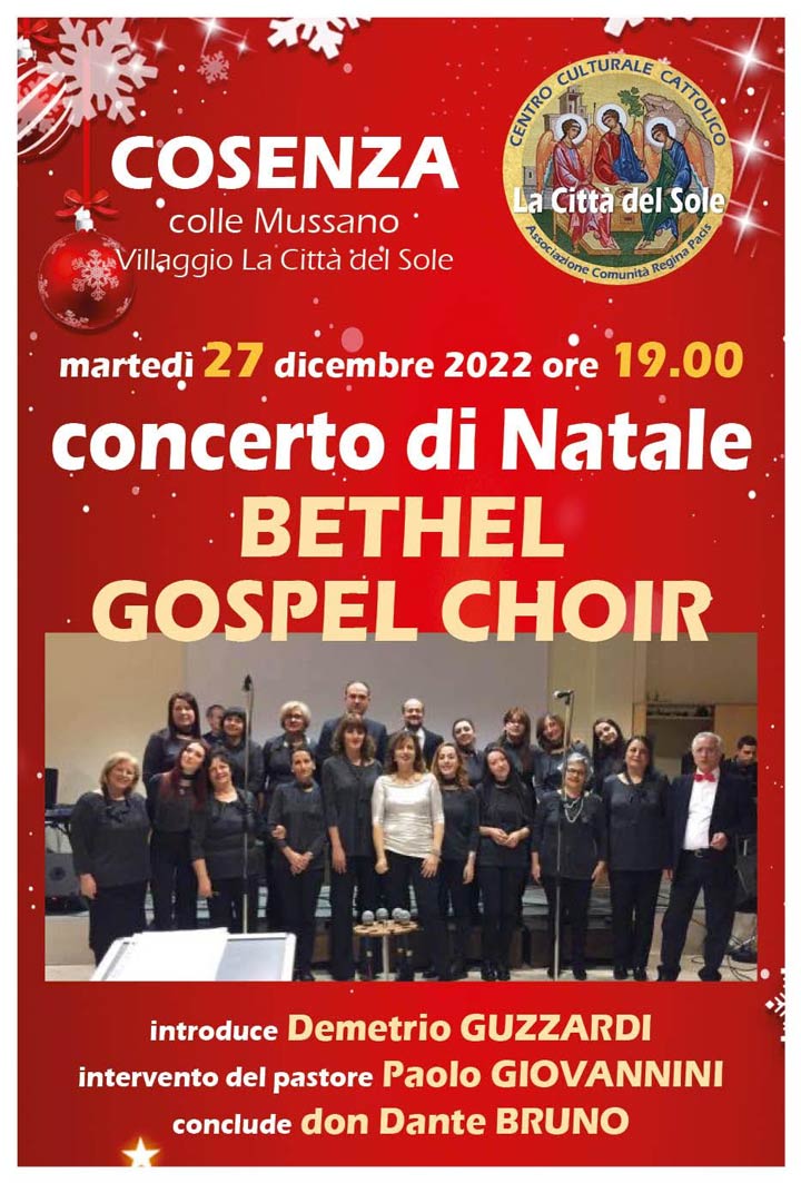 Il concerto di Natale del Bethel Gospel Choir