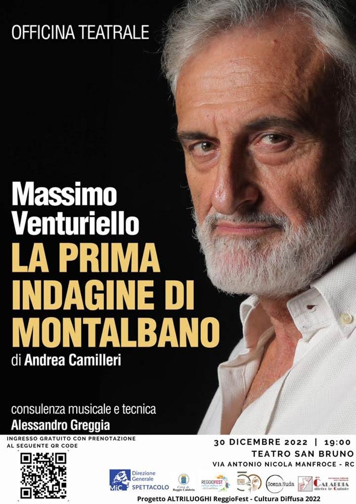 Reggio Fest, "La prima indagine di Montalbano" con Massimo Venturiello