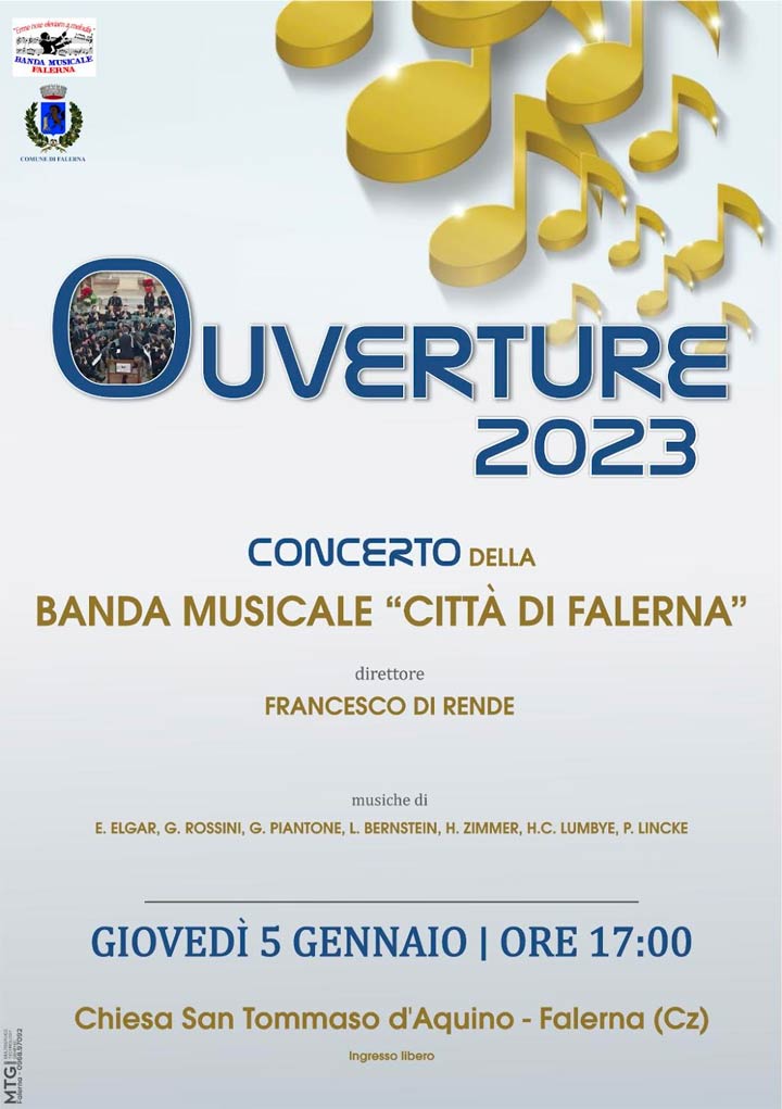 FALERNA (CZ) - Giovedì il concerto della Banda Musicale "Città di Falerna"