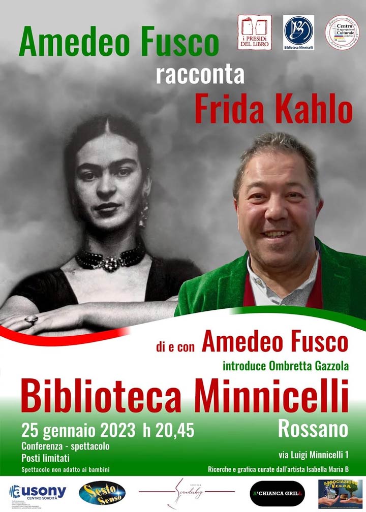 Il 25 gennaio "Amedeo Fusco racconta Frida Kahlo"