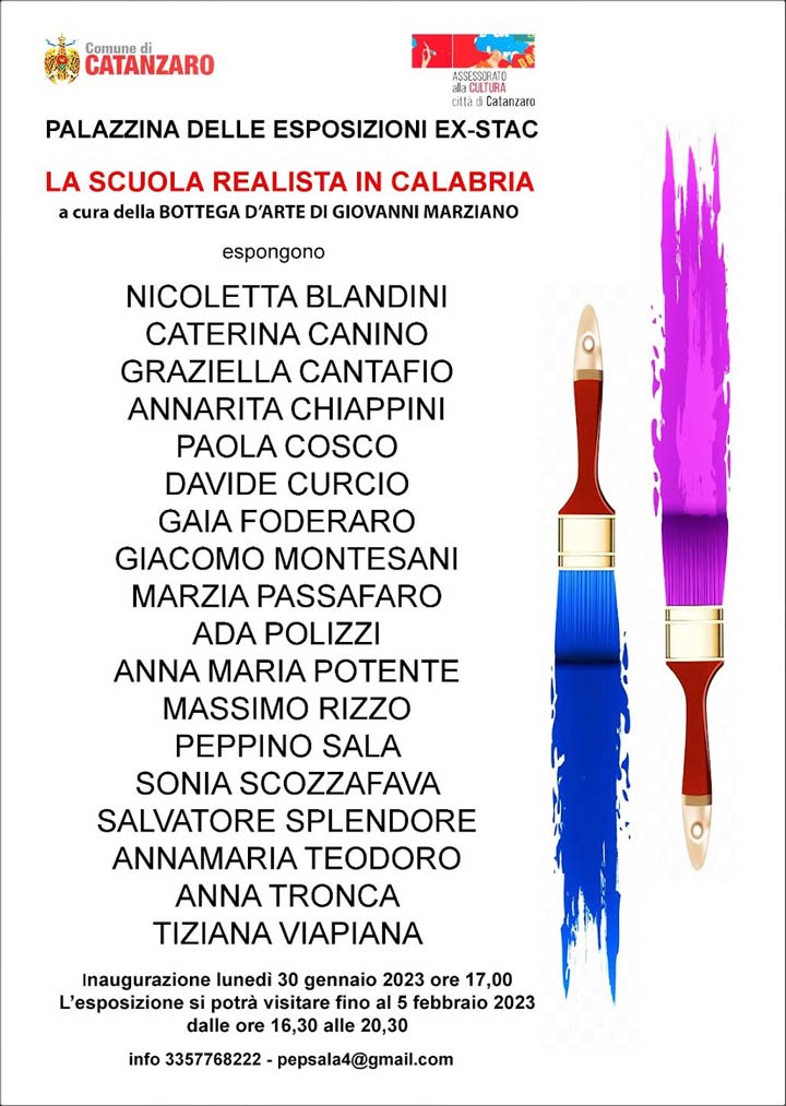 La mostra "La scuola realista in Calabria"