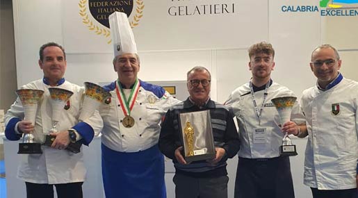 Sigep di Rimini, la gelateria Fortino vince il trofeo "Polvere di stelle"