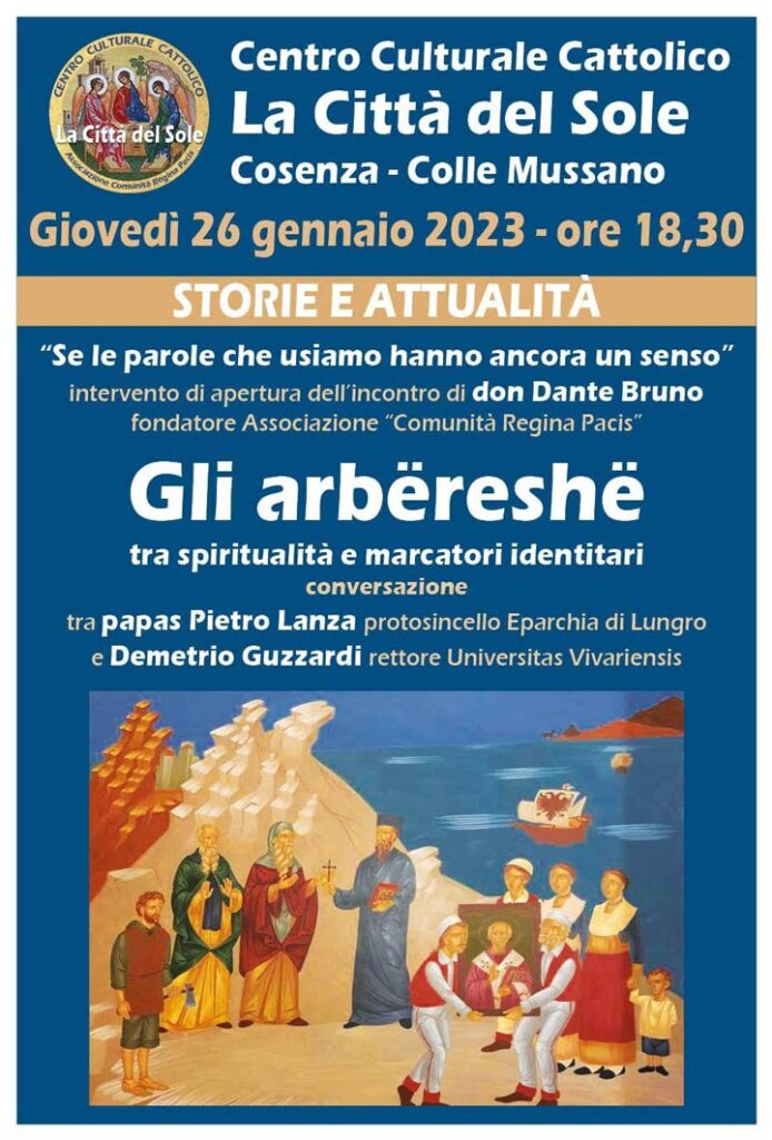 La conversazione "Gli arbereshe tra spiritualità e marcatori identitari"