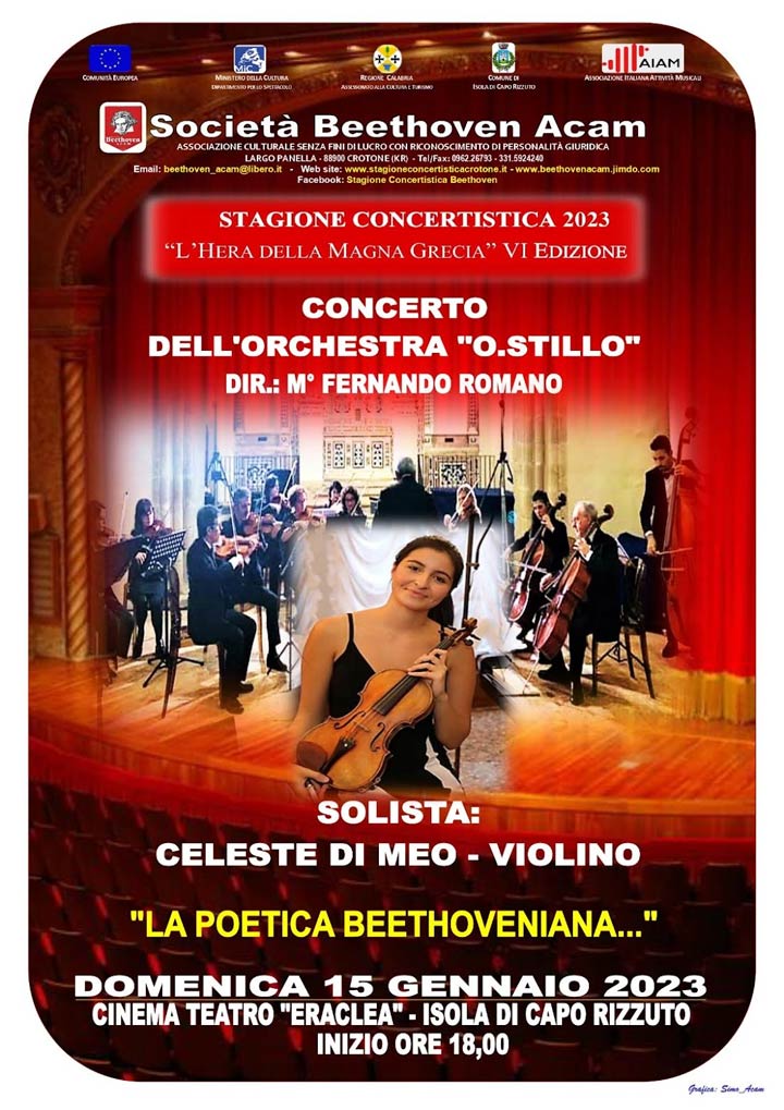 Domenica il concerto dell'Orchestra "Oreste Stillo"