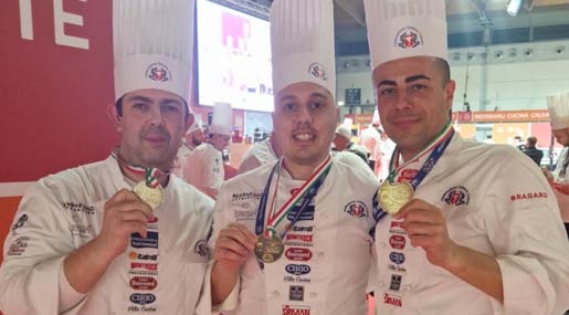 Il Team Cosenza Life vince la medaglia d'oro ai campionati della cucina italiana di Rimini