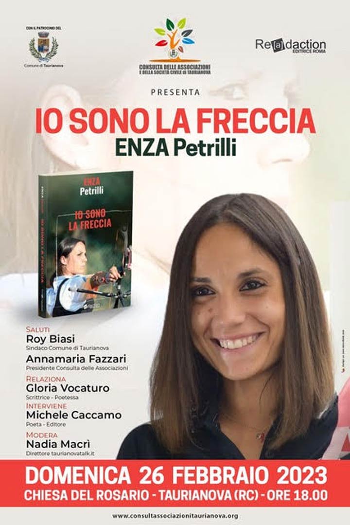 Si presenta il libro "Io sono la freccia" di Enza Petrilli
