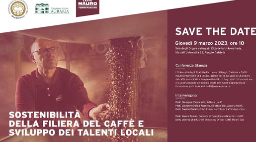 Il 9 marzo si presenta collaborazione tra l'Università Mediterranea e Caffè Mauro
