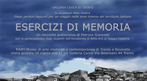 L'Accademia di Belle Arti di Reggio a Trento per la giornata di studi che chiude la mostra Paesi perduti