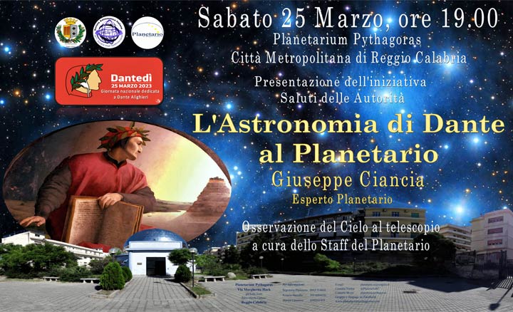 Al Planetarium Pythagoras si celebra il Dantedì