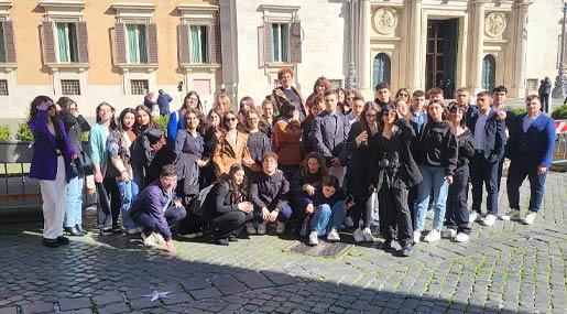 Gli studenti del Pertini-Santoni di Crotone a Roma