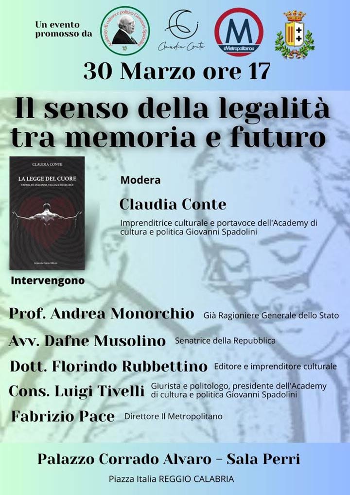 L'incontro su "Il senso della legalità tra memoria e futuro"