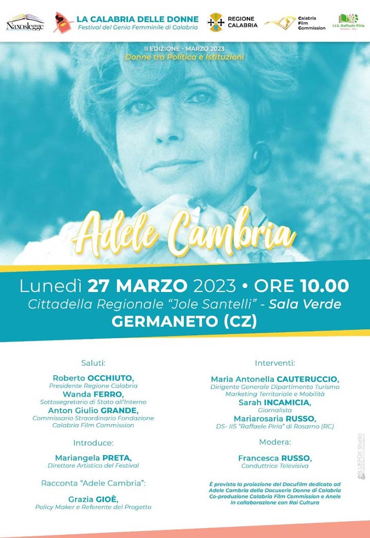 La Calabria delle donne celebra Adele Cambria