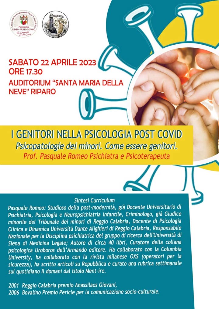 REGGIO - Sabato il laboratorio "I genitori nella psicologia post-covid"