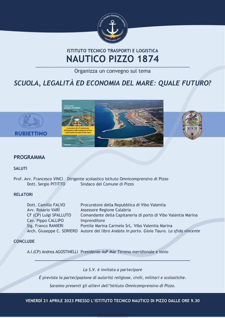 Il convegno "Scuola, legalità ed Economia del Mare, quale futuro?"