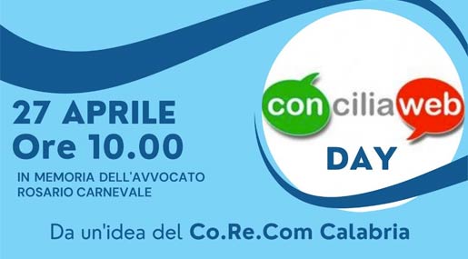 Giovedì si celebra il Conciliaweb day del Corecom Calabria
