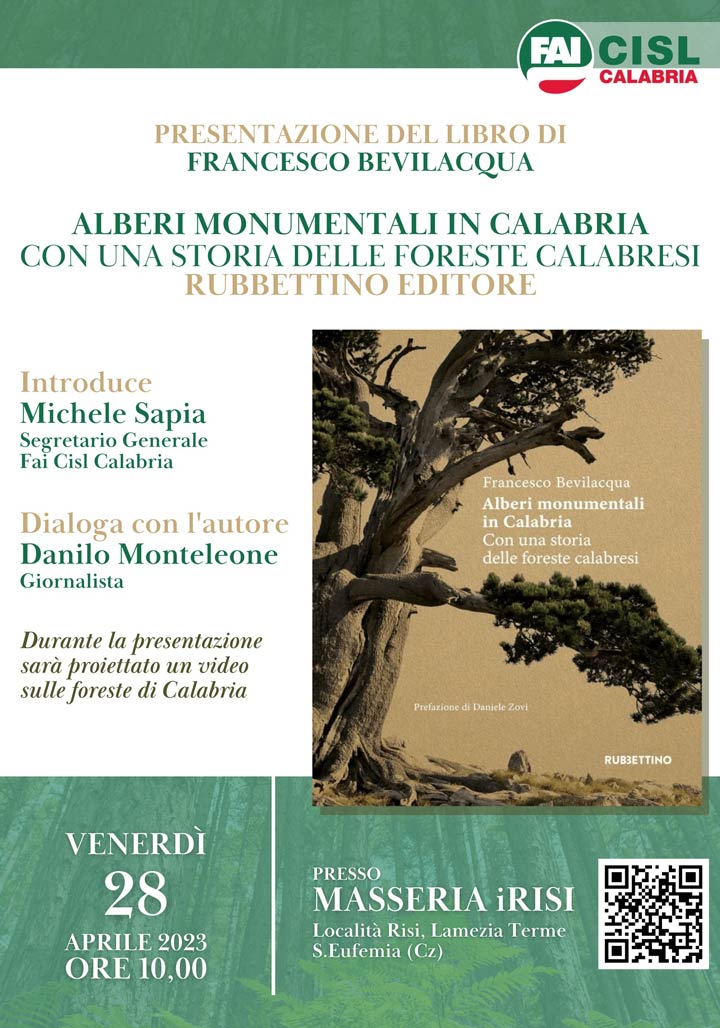 Si presenta il libro "Alberi monumentali in Calabria"