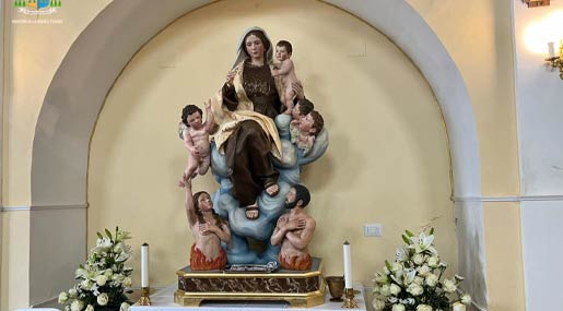 Nella parrocchia Maria Ss delle Grazie e San Giuseppe in Fronti arriva la nuova statua della Madonna del Carmelo
