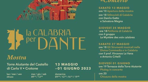 Parte da Crotone il progetto itinerante "La Calabria per Dante"