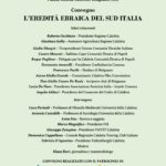 Mercoledì 31 ci sarà la quarta puntata di Jewish Calabria