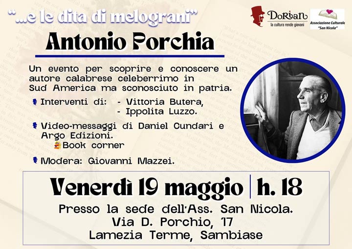 L'incontro sull'aforista Antonio Porchia