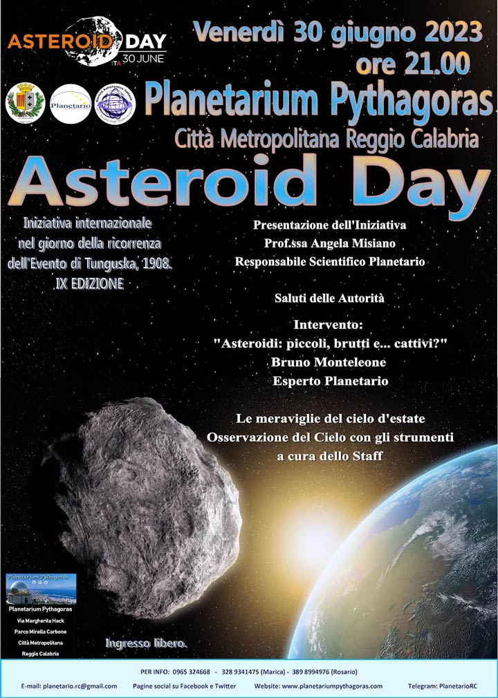 Al Planetario l'evento internazionale Asteroid Day