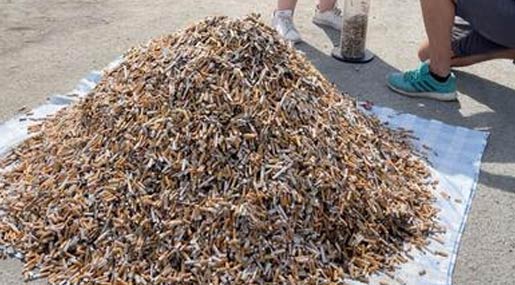 Calabria liberata da 34 kg di mozziconi di sigarette grazie ai volontari di Plastic free