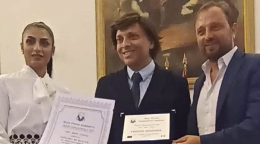 Ad Anton Giulio Grande il premio "Blu World Academy"