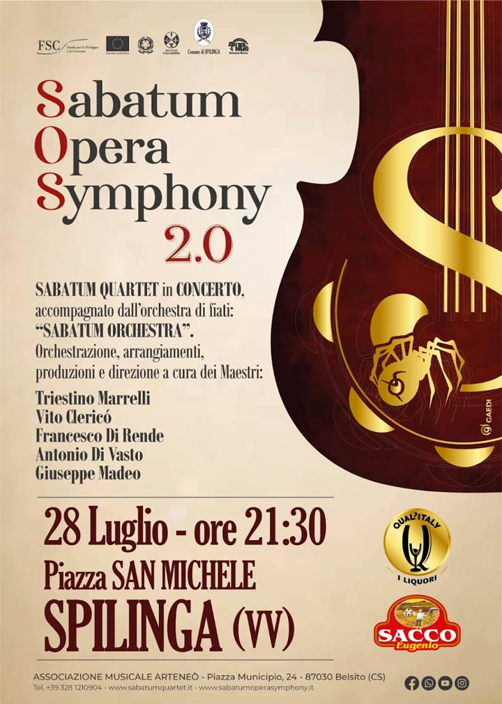 A Spilinga e San Lorenzo Bellizzi due appuntamenti del Sabatum Opera Simphony