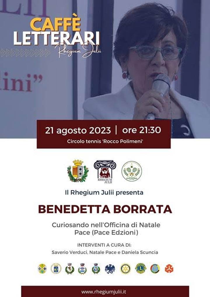 Lunedì incontro con la saggista Benedetta Borrata