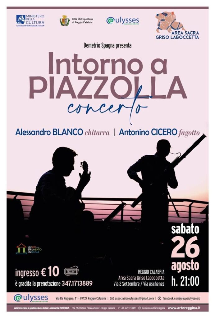 Il 26 agosto "Intorno a Piazzolla"