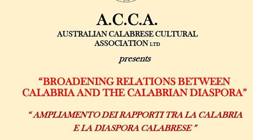 A Reggio la seconda conferenza internazionale dell'Associazione Culturale Calabrese di Australia