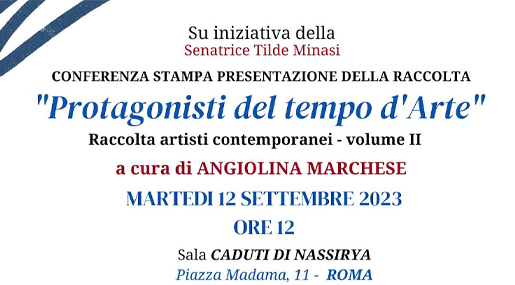 Al Senato si presenta "Protagonisti del tempo d'arte" della cosentina Angiolina Marchese