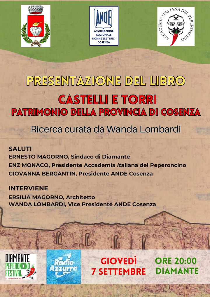 Giovedì si presenta il libro "Castelli e torri – Patrimonio della Provincia di Cosenza"