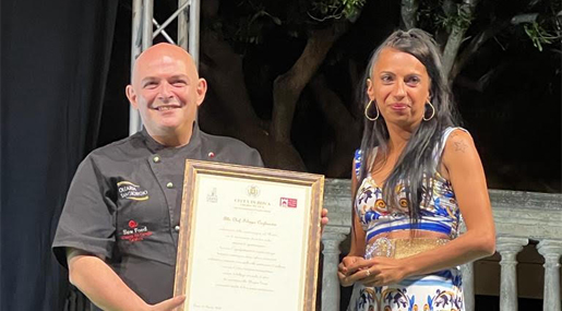 Allo Chef Filippo Cogliandro il Premio “Gastronomia identitaria”
