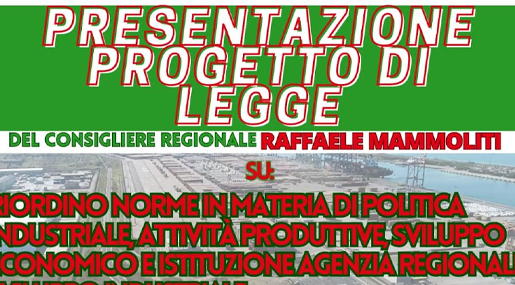 Lunedì a Lamezia Mammoliti (PD) presenta proposta di legge per riforma Corap