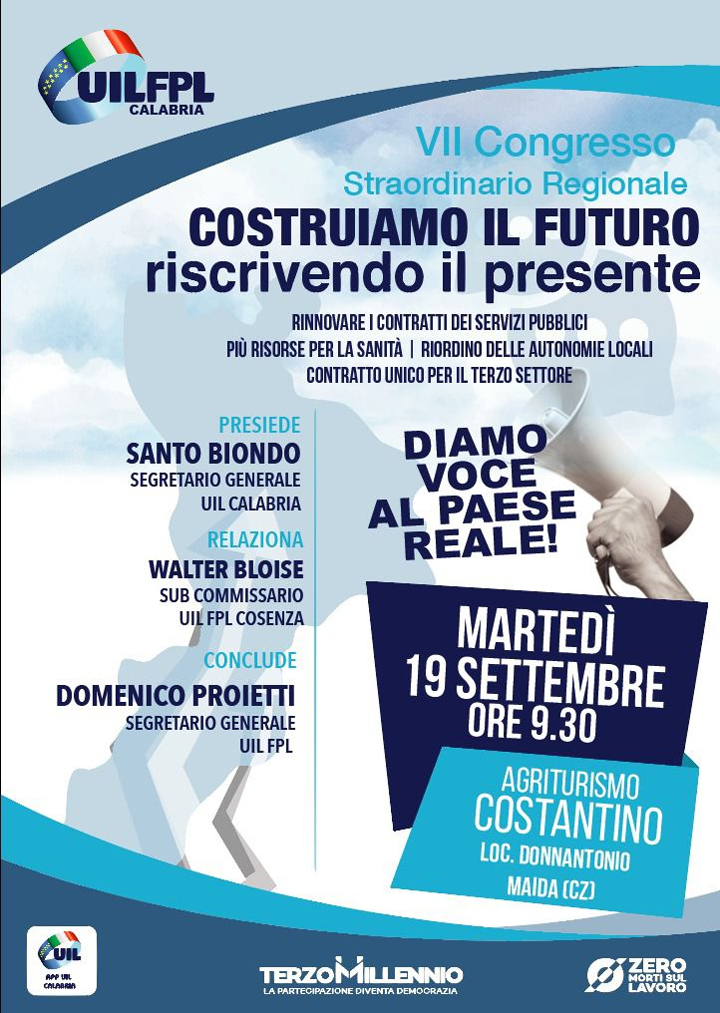 Martedì a Maida il settimo congresso di UilFpl Calabria